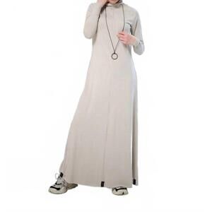 NEW HENRIETTE STEFFENSEN knit long sleeve maxi dress in kit